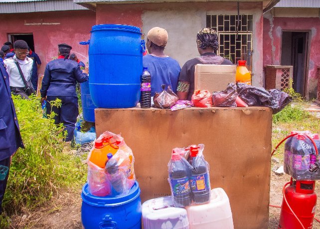 Nigeria Security and Civil Defence Corps (NSCDC), Lagos State Command, has arrested two women for allegedly producing adulterated fruit juice in Badagry, Lagos State.