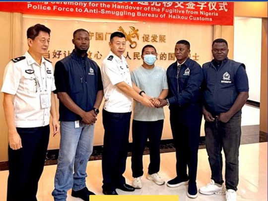 Nigeria Police repatriate Chinese fugitive wanted over s