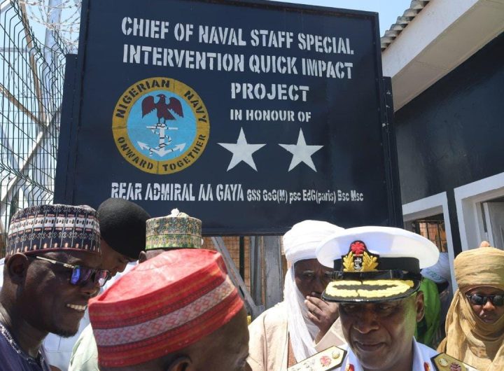 Nigerian Navy delivers 3 solar boreholes, 52,000-litre water tank to Kano community