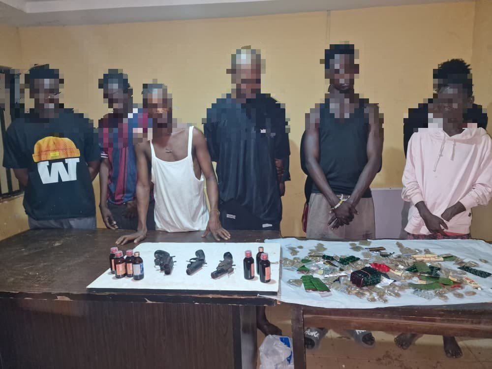 Delta police rescue kidnap victim, arrest 8 suspects, recover guns, tramadol inajor crackdown