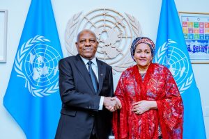 VP Kashim Shettima and United Nations Deputy Secretary-General, Hajiya Amina Mohammed,