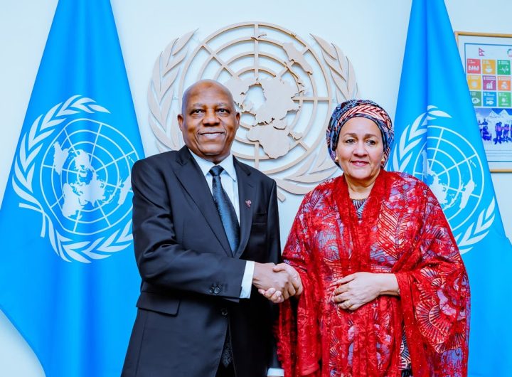 VP Kashim Shettima and United Nations Deputy Secretary-General, Hajiya Amina Mohammed,