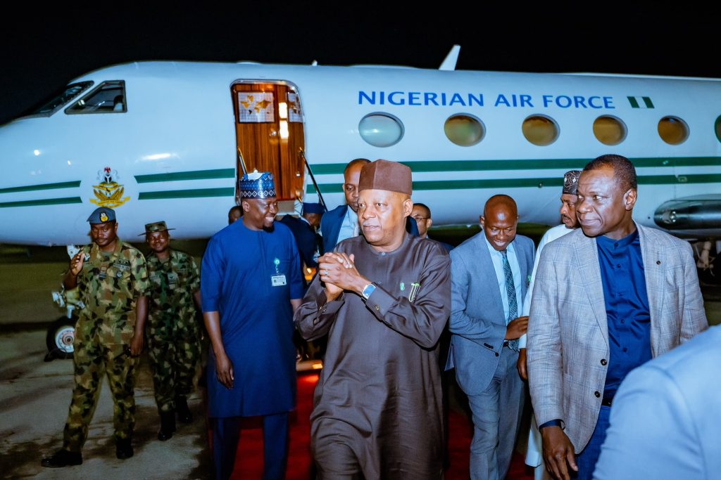 Shettima returns to Nigeria after BRICS Summit in India 2 Shettima returns to Nigeria after BRICS Summit in India