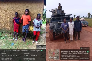 Troops Rescue 6 Kidnap Victims In Kaduna, Katsina Troops of the Joint Task Force North West, Operation FANSAN YAMMA (JTF NW OPFY), rescued six kidnapped victims during separate operations in Kaduna and Katsina States on 17 September 2026. Media Information Officer, Joint Task Force (North West), Operation FANSAN YAMMA, Lieutenant Colonel Aliyu Danja, confirmed this in a statement issued to newsmen on Friday in Katsina Lt. Col. Danja said: In Kaduna State, troops of Sector 1 OPFY, while acting on intelligence on a kidnapping incident in Igabi Local Government Area, made contact with suspected terrorists moving some kidnapped victims. "On sighting the troops, the terrorists abandoned the victims and fled in disarray. Troops rescued three victims, identified as Enock Hussaini, Abba Dauda and Kalif Haruna. The victims were confirmed to have been abducted by terrorists at Gidan Gulbi Village on 11 September 2026. "They were subsequently debriefed and reunited with their families, while troops continued to dominate the general area. "Similarly, in Katsina State, troops of Sector 2 responded to a distress call concerning the abduction of civilians along the Dandume-Damari axis in Dandume Local Government Area. "Troops swiftly mobilised to the area and made contact with the terrorists, engaging them with overwhelming firepower and forcing them to flee into the surrounding bushes, abandoning their victims. According to him, the troops pursued the fleeing terrorists and subsequently rescued three kidnapped victims, identified as Abubakar Abdulkadir, aged 25; Mansir Idris, aged 26; and Abubakar Aliyu, aged 21. He said troops also recovered a black Golf vehicle belonging to the victims. The victims were later escorted and released to continue their journey. The military spokesman said the latest successes underscored the continued efforts of Operation FANSAN YAMMA to secure innocent civilians, disrupt terrorist activities and deny them freedom of action across the Joint Operations Area. The Joint Task Force appreciated members of the public for their continued support and urges them to remain vigilant and promptly report suspicious activities to the nearest security agency.