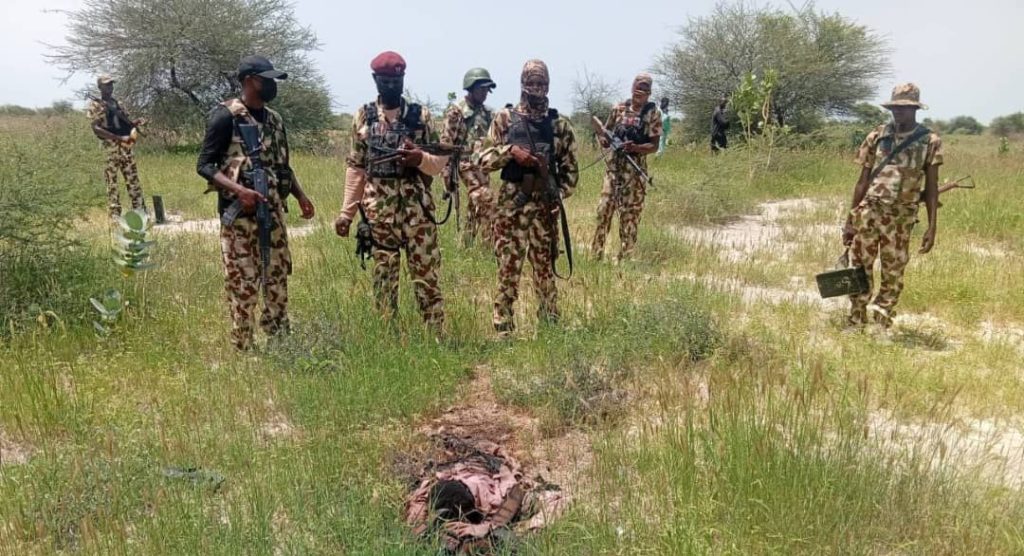 Troops recover 5 terrorists bodies, rifle during exploitation operations in Kukawa