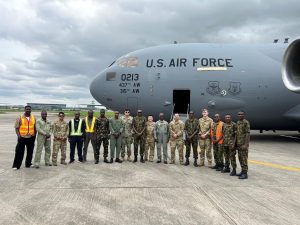 U.S. Air Force C-17 delivers military equipment to Nigerian Air Force