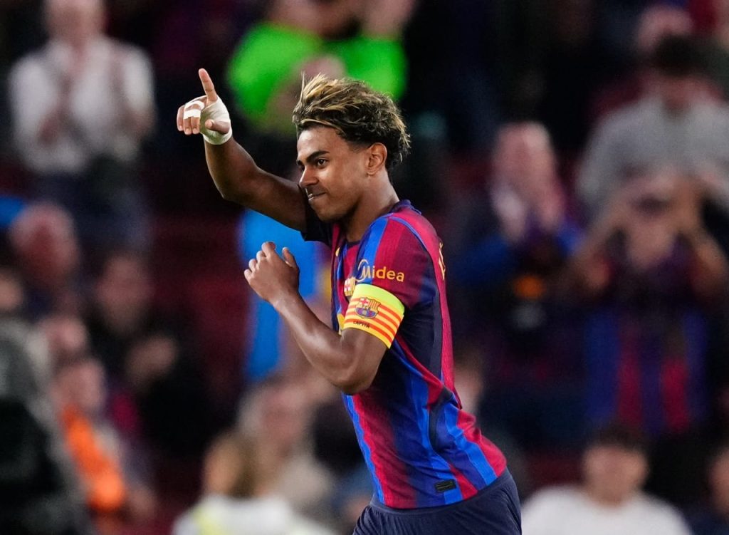 19-year old Lamine Yamal captains Barcelona, scores as Gabriel Jesus nets on UCL debut in 5-1 win