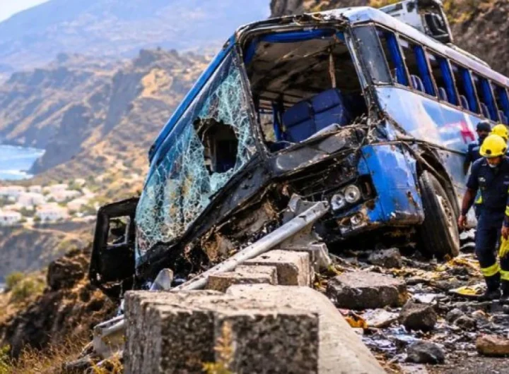 25 killed as bus plunges into ravine on Cabo Verde’s Fogo Island