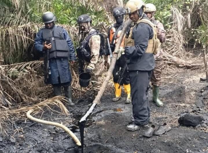 Nigerian Navy uncovers 182,000 Litres of stolen crude in Rivers, exposes oil thieves’ hidden storage network