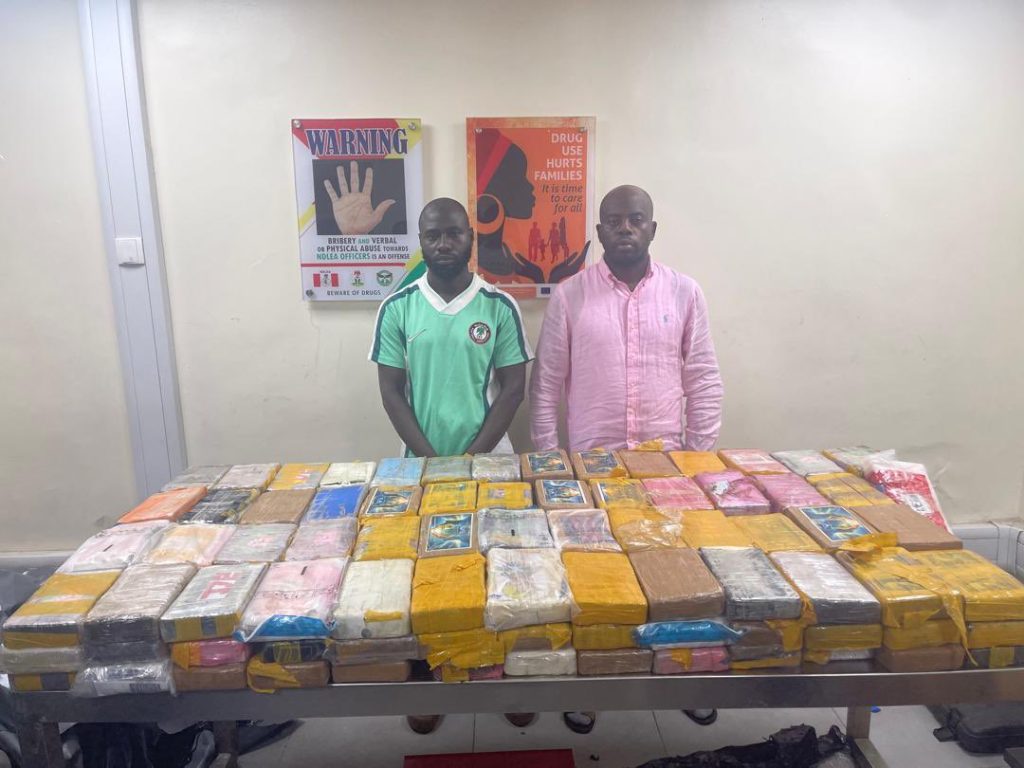 184.5kg cocaine bust: NDLEA docks KC Luxury, 2 accomplices, remanded in custody