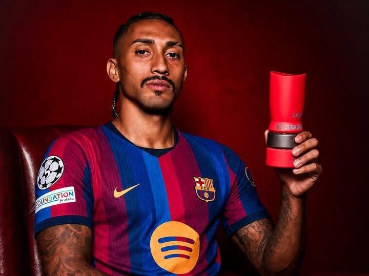 Barcelona Star Raphinha retains La Liga Player of the Month Award After Goal Rush