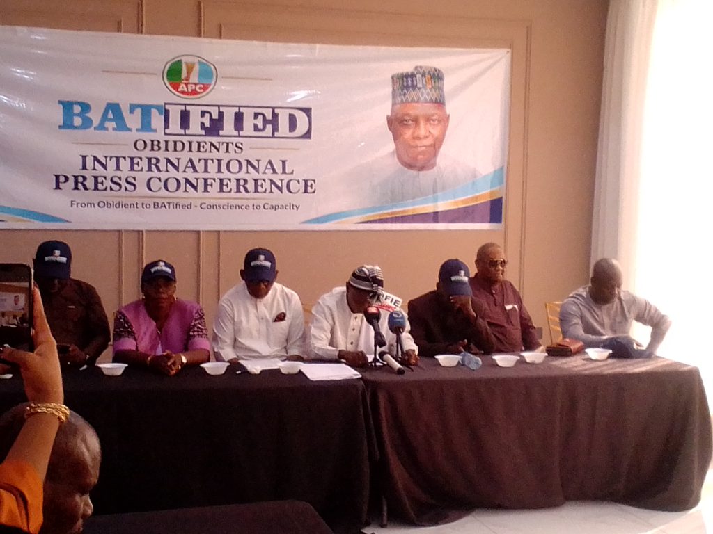 Former Obi campaign chiefs dump Peter Obi, back Tinubu for 2027 2 Leaders of Batified Obidients addressing journalists during the group's official launch and press conference in Abuja