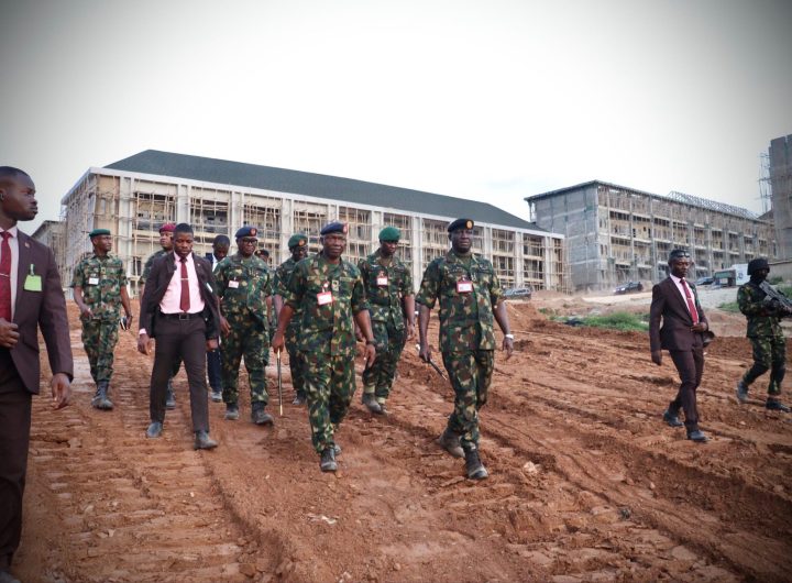 Bola Tinubu Barracks Phase 11 takes shapes as COAS inspects project
