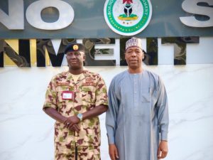 COAS Shuaibu Waidi and Borno State Governor, Babagana Zulum
