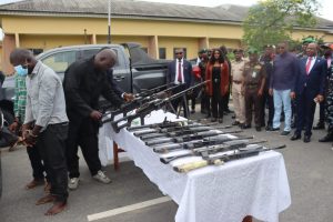 Cross River Govt lauds DSS, others for intercepting 3 GPMGs, cache of high-calibre arms