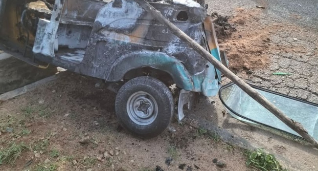 Father, son burnt beyond recognition in Plateau crash