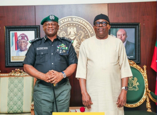 IGP Disu pays courtesy visit to Rivers Governor, Fubara