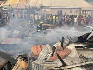 Kugbo market fire in Abuja Senator Kingibe demands tougher fire safety laws