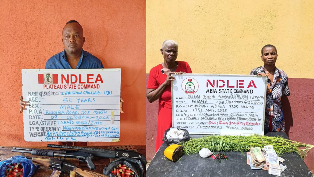 NDLEA arrests 83-year old convicted grandma, South African lady with Colos, Meth shipments 2 NDLEA arrests 83-year old convicted grandma, South African lady with Colos, Meth shipments