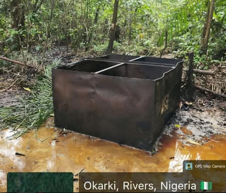 Navy uncovers 98,000 litres of stolen crude oil, illegally refined diesel in Rivers