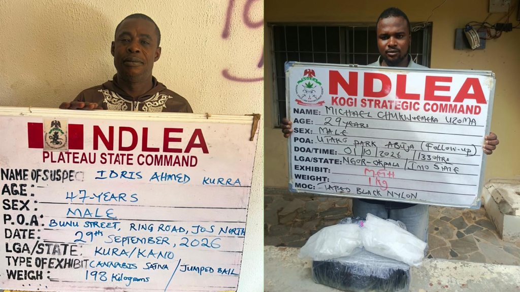 NDLEA seizes N5bn worth of loud, codeine at Lagos, Onne Ports, arrests fugitive 6 years after bail jump