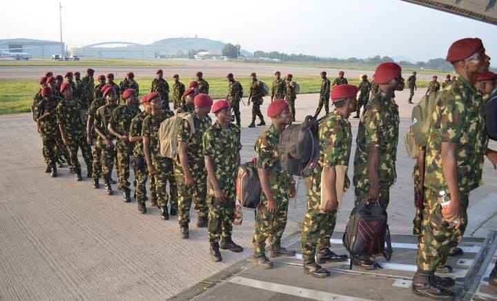 Nigerian troops sent to India