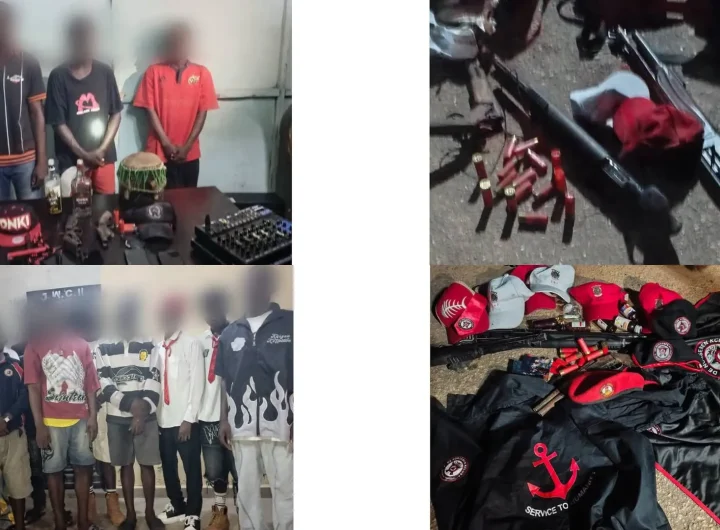Police arrest 95 suspected cultists, recover 5 firearms in Delta
