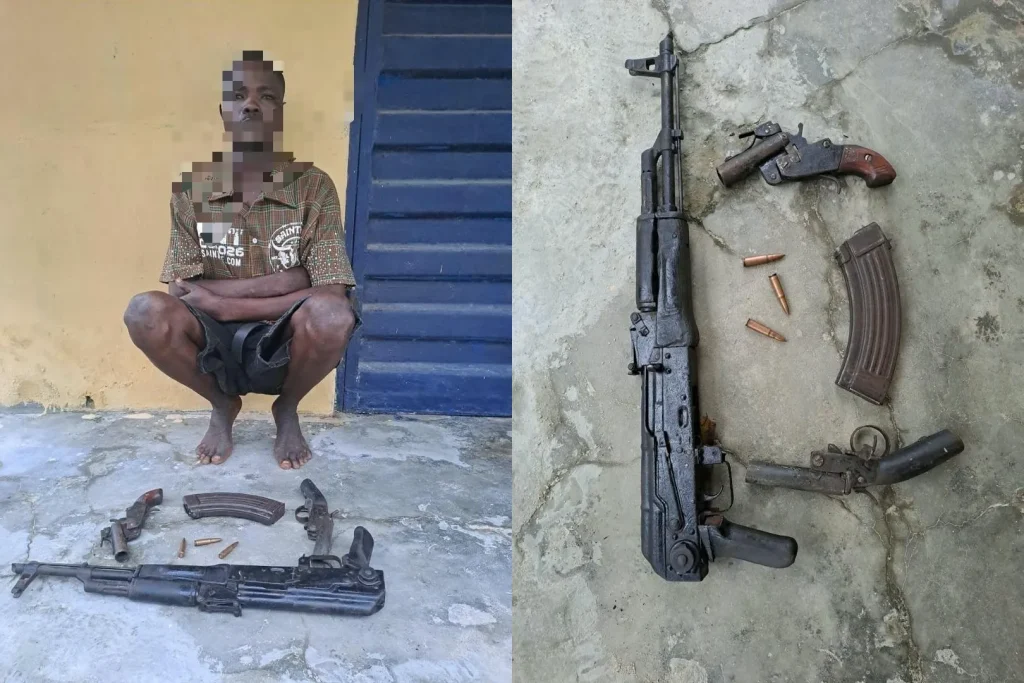 Police arrest armed robbers, recover AK-47 rifle, guns, ammunition