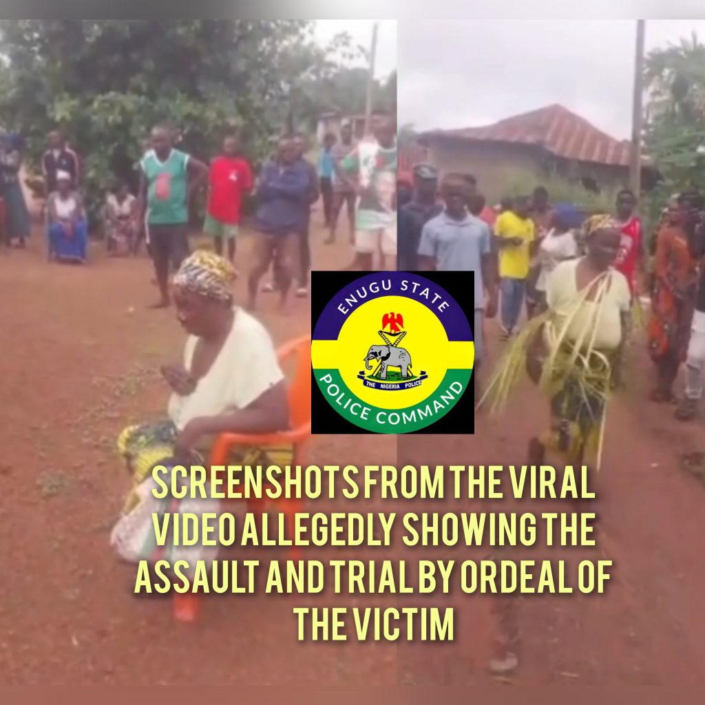 Enugu police hunt suspects after viral video shows 60-year old woman forced to eat human faeces over witchcraft allegation