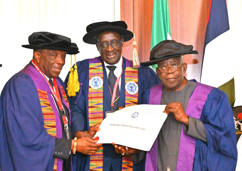 Tinubu receives fellowship of West African College of Physicians, tasks medical experts on solutions to brian drain 2 Tinubu receives fellowship of West African College of Physicians, tasks medical experts on solutions to brian drain