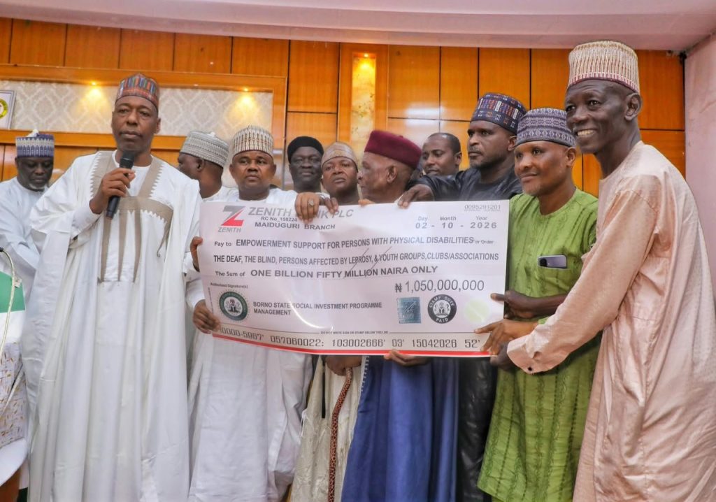 Zulum unveils N1.05bn empowerment for youths, persons with disabilities