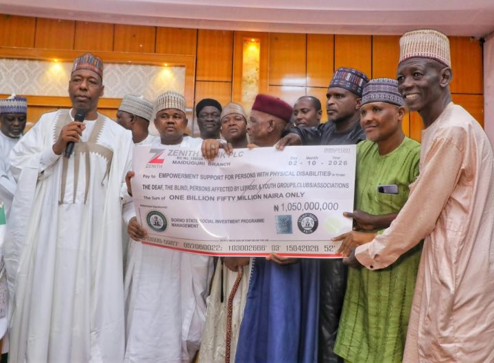 Zulum unveils N1.05bn empowerment for youths, persons with disabilities