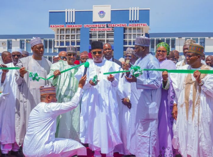 Zulum shuts medical tourism as VP Shettima opens KIU Teaching Hospital, others