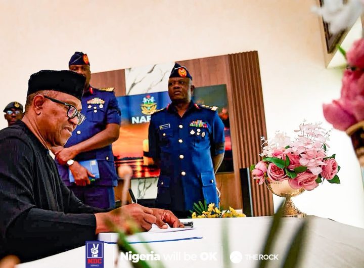 Obi visits NAF Headquarters, signs condolence register for plane crash victims