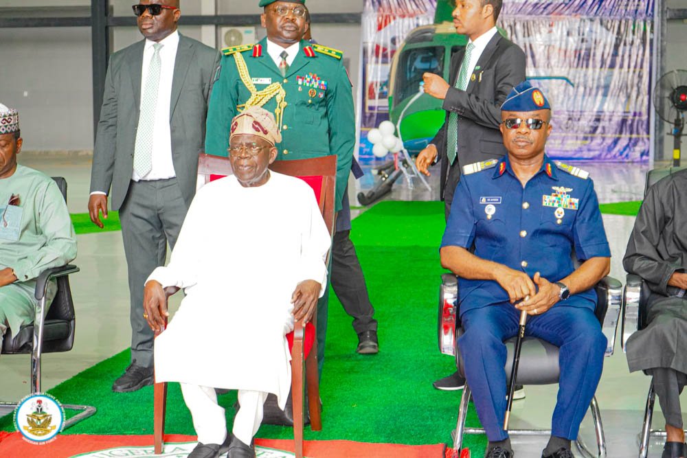 tinubu inducts new NAF helicopters